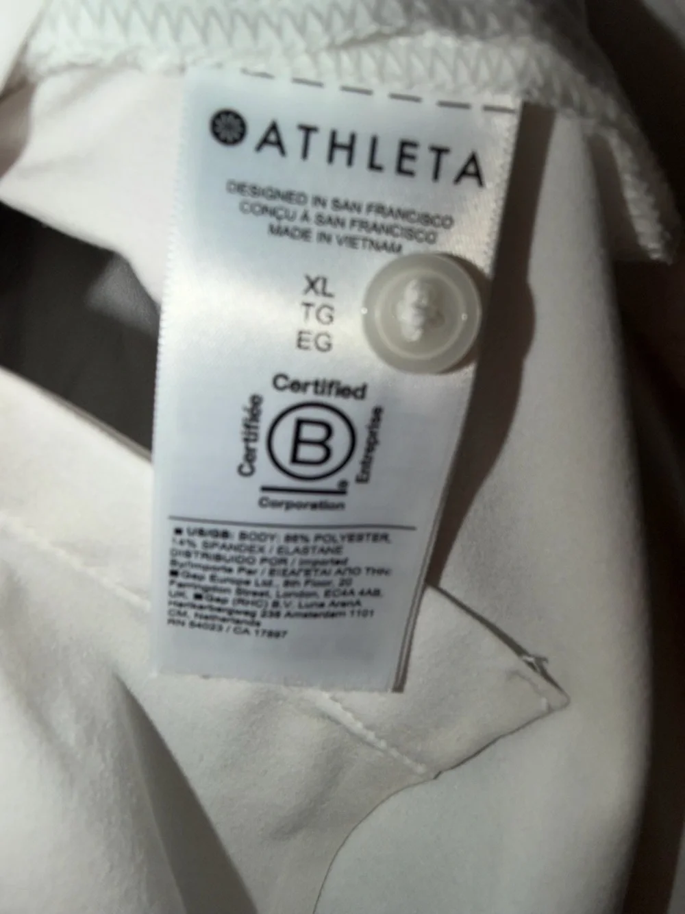 Athleta Women's White Long-Sleeve Button-Front Shirt XL - Picture 12 of 12